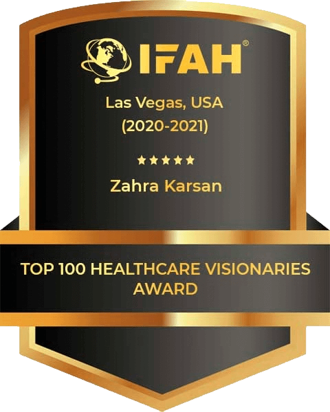 IFAH Names GetZENd CEO Zahra Karsan Top Healthcare Visionary, 2021